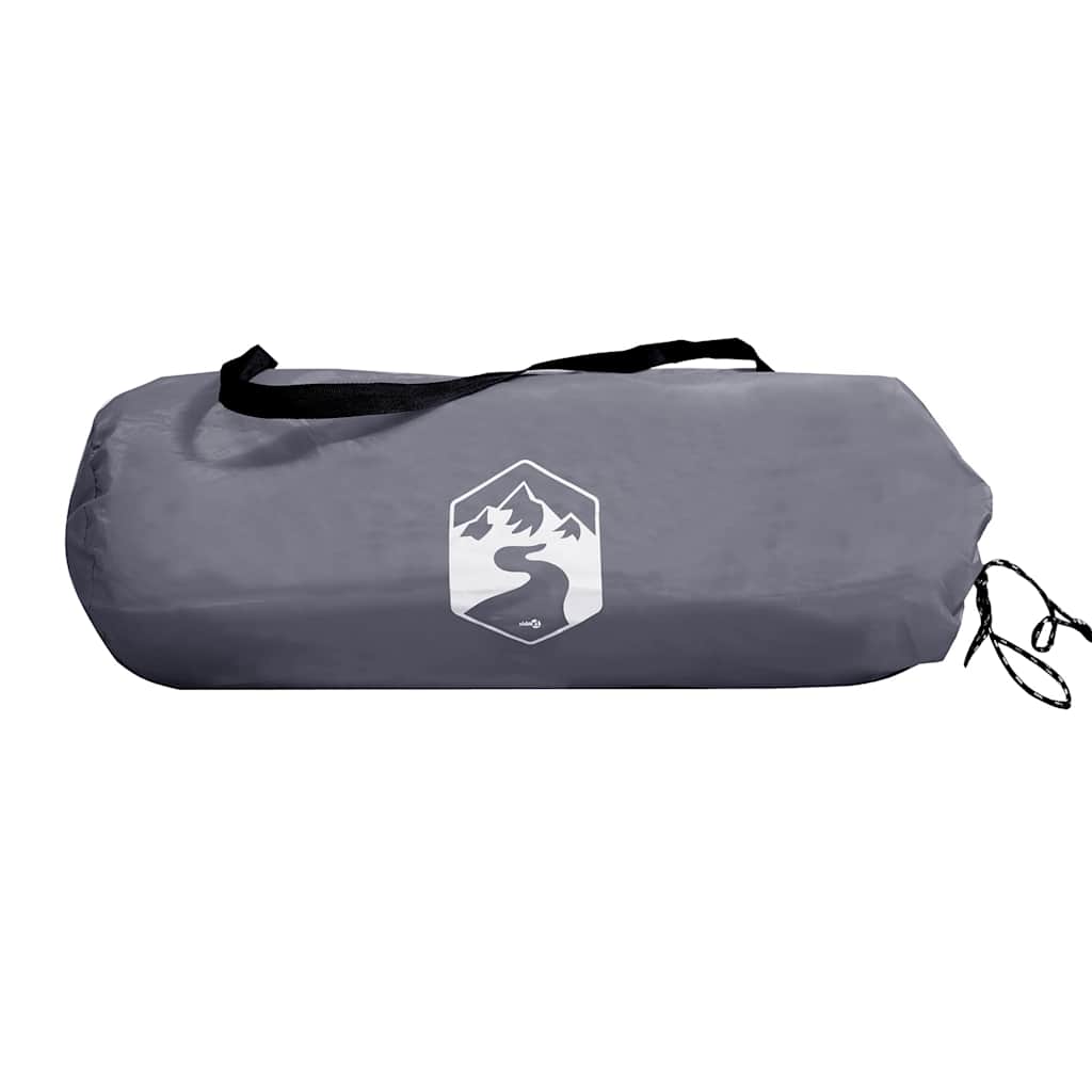 Camping-Windschutz Grau und Orange 340x130 cm Wasserdicht