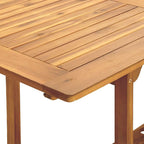 7-tlg. Garten-Essgruppe Stoff und Massivholz Blau und Weiß