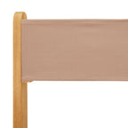 5-tlg. Garten-Essgruppe Stoff und Massivholz Taupe