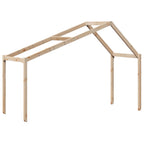 Hochbett mit Dach 80x200 cm Massivholz Kiefer