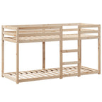 Etagenbett mit Dach 80x200 cm Massivholz Kiefer