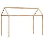 Etagenbett mit Dach 75x190 cm Massivholz Kiefer