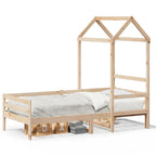 Tagesbett mit Dach 80x200 cm Massivholz Kiefer