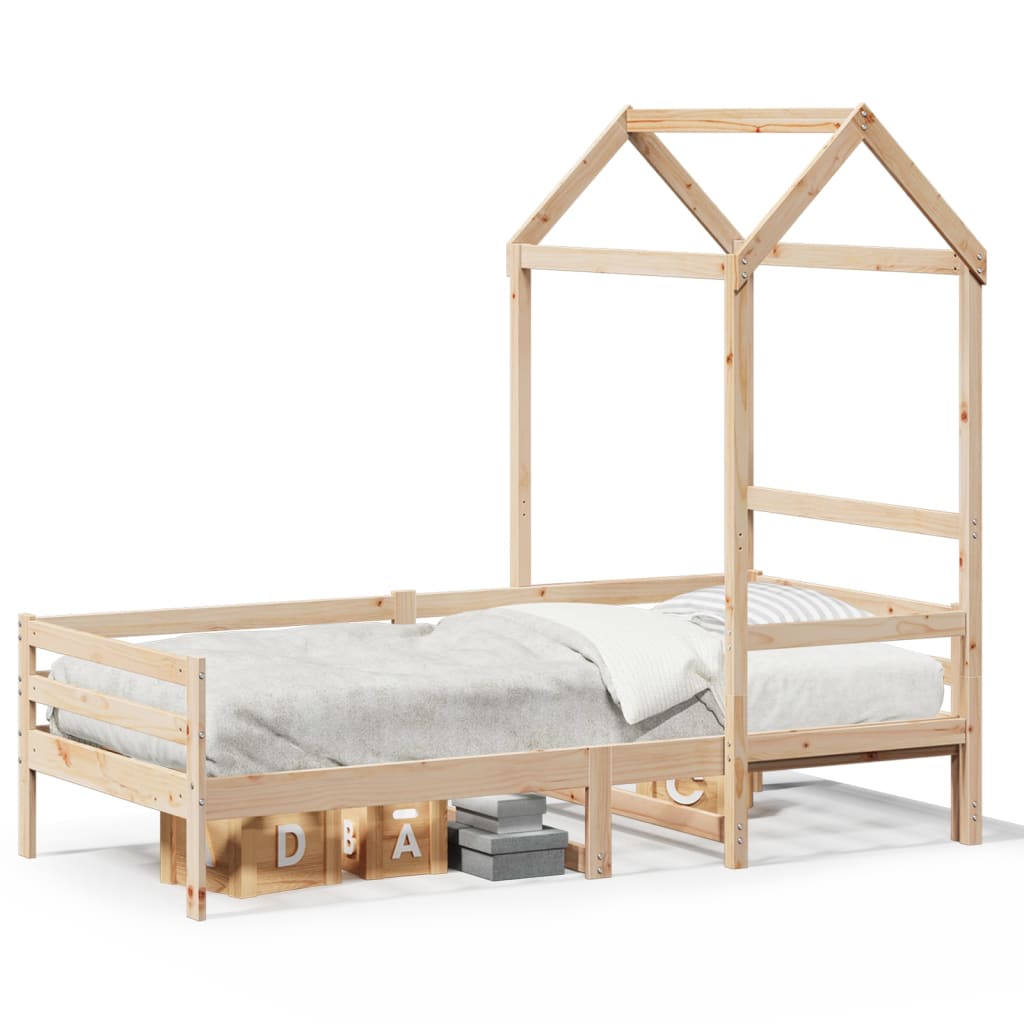 Tagesbett mit Dach 80x200 cm Massivholz Kiefer