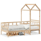 Tagesbett mit Dach 80x200 cm Massivholz Kiefer