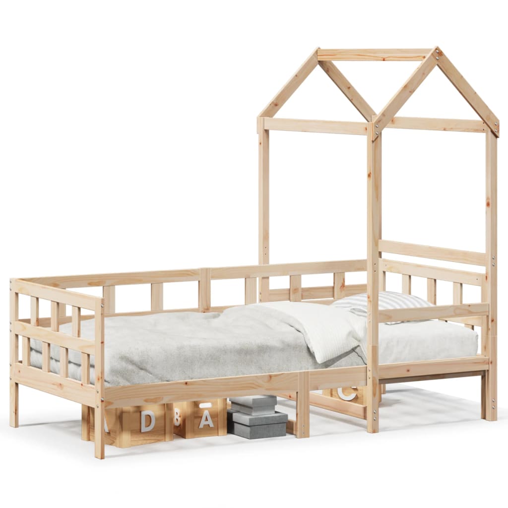 Tagesbett mit Dach 80x200 cm Massivholz Kiefer