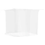 Moskitonetz zum Aufhängen 156 Mesh Weiß 220x200x210 cm