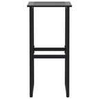 9-tlg. Gartenbar-Set Schwarz Pulverbeschichteter Stahl