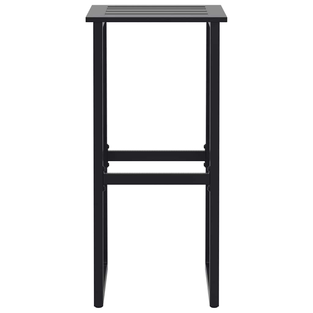 9-tlg. Gartenbar-Set Schwarz Pulverbeschichteter Stahl