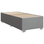 Bettgestell ohne Matratze Hellgrau 80x200 cm Stoff