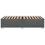 Bettgestell ohne Matratze Dunkelgrau 90x190 cm Stoff