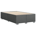 Bettgestell ohne Matratze Dunkelgrau 120x190 cm Stoff