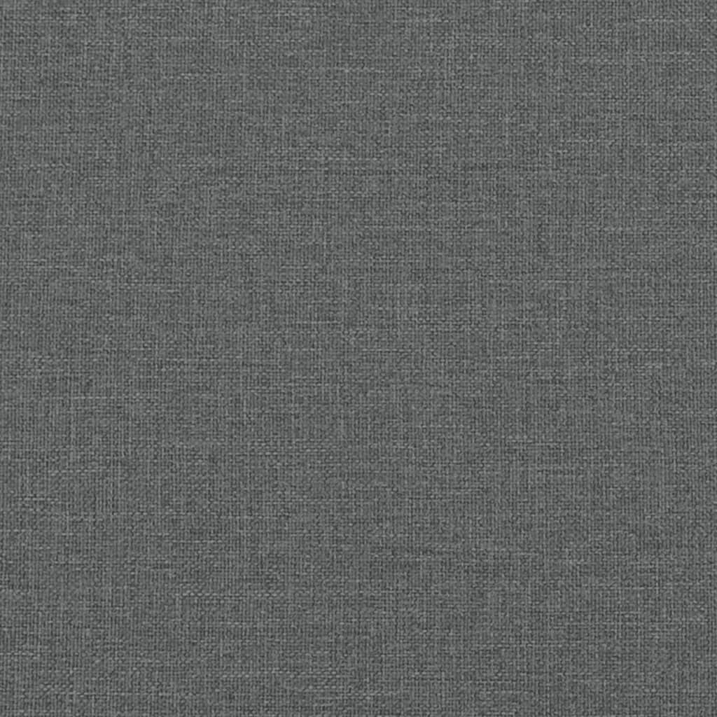 Bettgestell ohne Matratze Dunkelgrau 120x190 cm Stoff