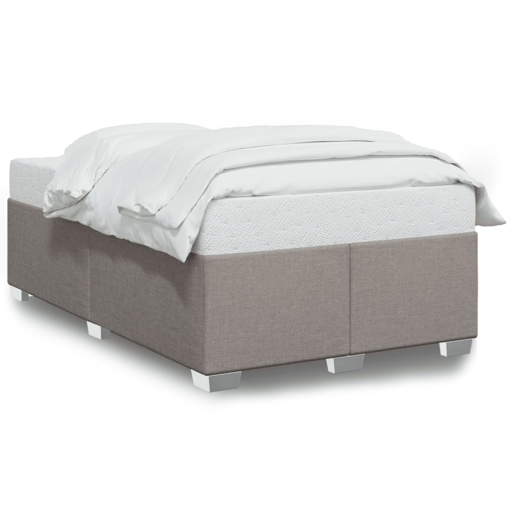 Bettgestell ohne Matratze Taupe 120x190 cm Stoff