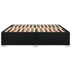 Bettgestell ohne Matratze Schwarz 180x200 cm Stoff