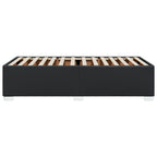 Bettgestell Schwarz 80x200 cm Kunstleder