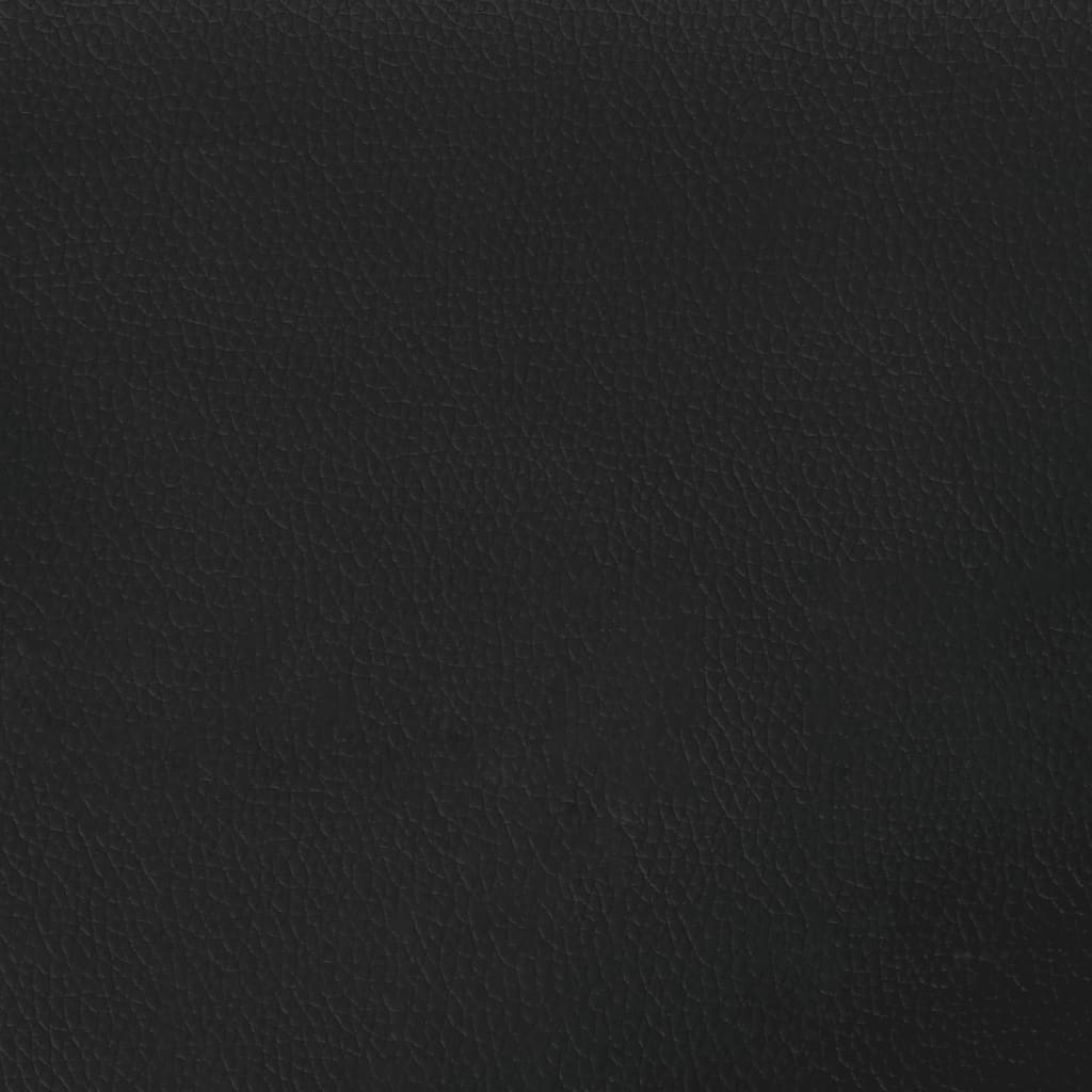 Bettgestell Schwarz 80x200 cm Kunstleder
