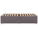 Bettgestell Grau 80x200 cm Kunstleder