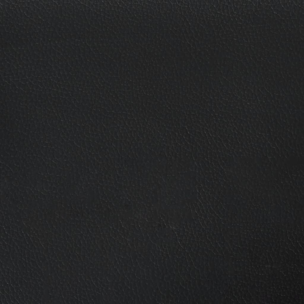 Bettgestell Schwarz 90x190 cm Kunstleder