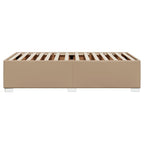 Bettgestell Cappuccino-Braun 90x200 cm Kunstleder