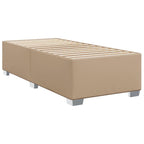 Bettgestell Cappuccino-Braun 90x200 cm Kunstleder