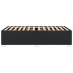 Bettgestell Schwarz 100x200 cm Kunstleder