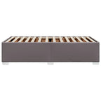 Bettgestell Grau 100x200 cm Kunstleder