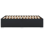 Bettgestell ohne Matratze Schwarz 120x190 cm Kunstleder