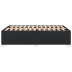 Bettgestell Schwarz 120x200 cm Kunstleder