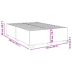 Bettgestell Schwarz 160x200 cm Kunstleder