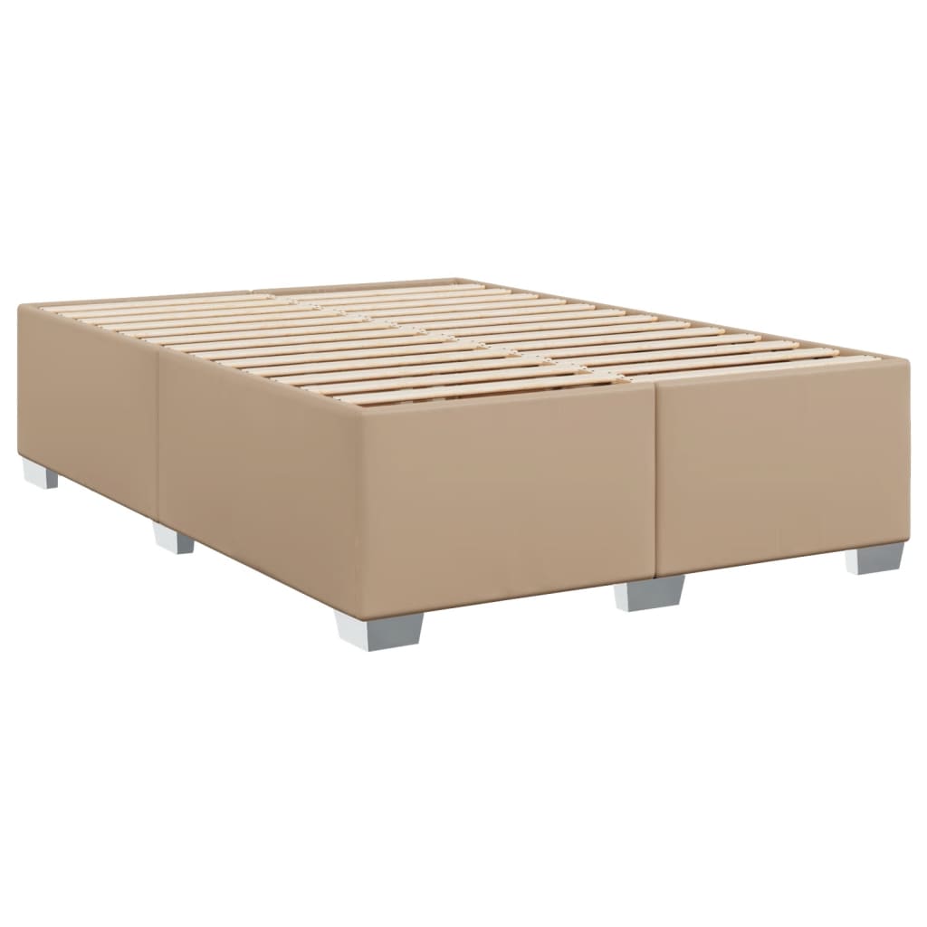 Bettgestell Cappuccino-Braun 160x200 cm Kunstleder