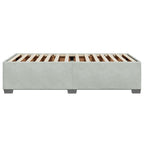 Bettgestell ohne Matratze Hellgrau 90x190 cm Samt