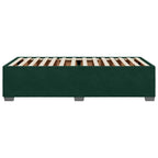 Bettgestell ohne Matratze Dunkelgrün 90x200 cm Samt