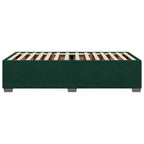 Bettgestell ohne Matratze Dunkelgrün 100x200 cm Samt
