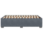 Bettgestell ohne Matratze Dunkelgrau 120x190 cm Samt