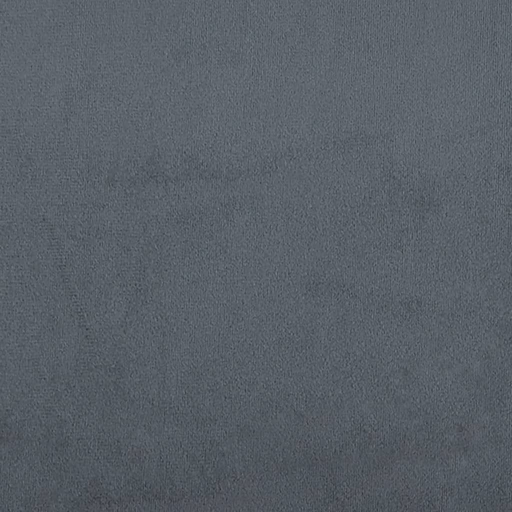 Bettgestell ohne Matratze Dunkelgrau 120x190 cm Samt