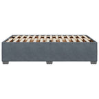Bettgestell ohne Matratze Dunkelgrau 120x200 cm Samt