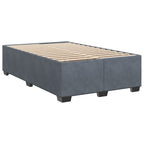 Bettgestell ohne Matratze Dunkelgrau 120x200 cm Samt