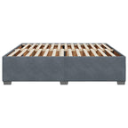 Bettgestell ohne Matratze Dunkelgrau 180x200 cm Samt