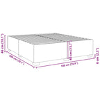 Bettgestell ohne Matratze Dunkelgrau 180x200 cm Samt