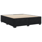Bettgestell ohne Matratze Schwarz 180x200 cm Samt