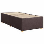Bettgestell ohne Matratze Dunkelbraun 80x200 cm Stoff