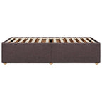 Bettgestell ohne Matratze Dunkelbraun 80x200 cm Stoff