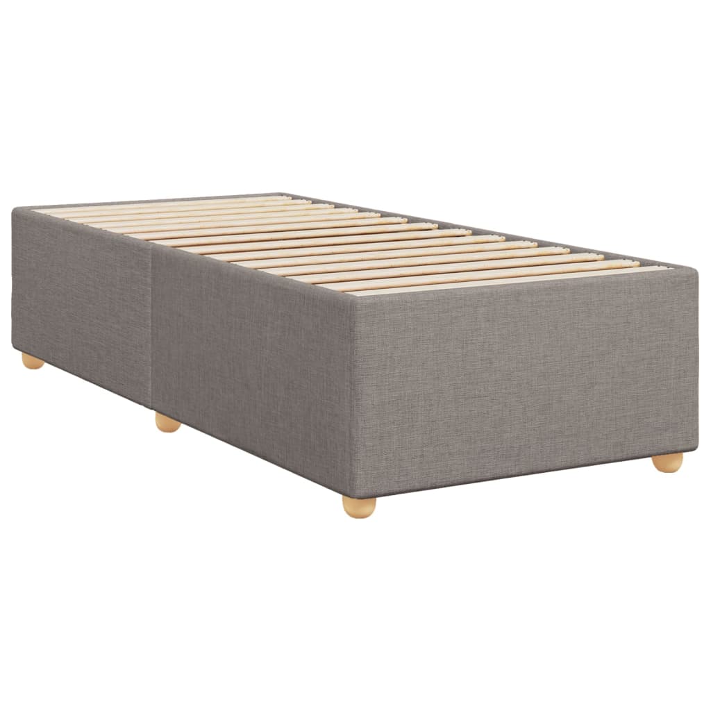 Bettgestell ohne Matratze Taupe 80x200 cm Stoff