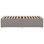 Bettgestell ohne Matratze Taupe 80x200 cm Stoff