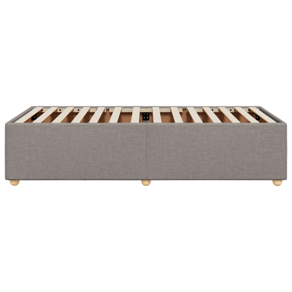Bettgestell ohne Matratze Taupe 80x200 cm Stoff