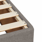 Bettgestell ohne Matratze Taupe 80x200 cm Stoff