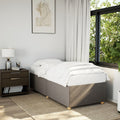 Bettgestell ohne Matratze Taupe 80x200 cm Stoff