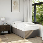 Bettgestell ohne Matratze Taupe 80x200 cm Stoff