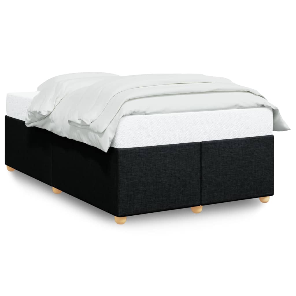 Bettgestell ohne Matratze Schwarz 120x190 cm Stoff